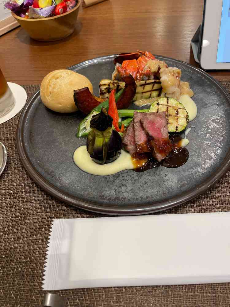 試食の料理