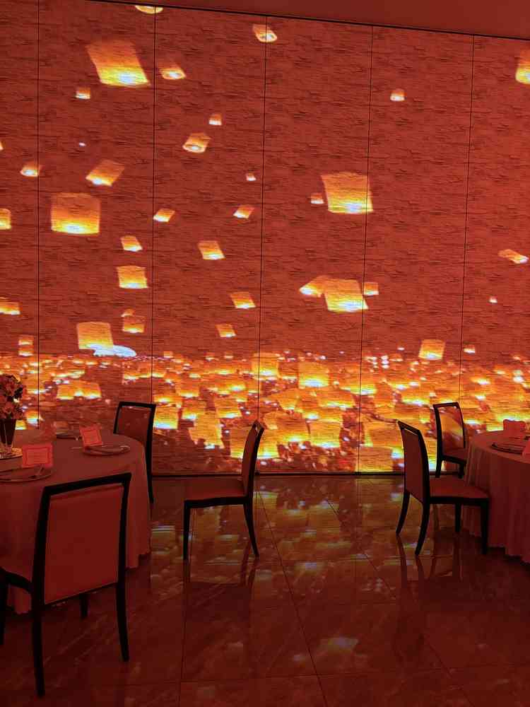 プロジェクションマッピングができる披露宴