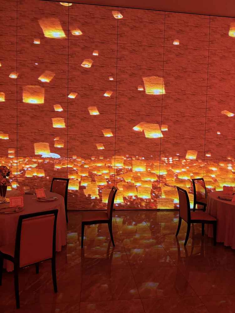 プロジェクションマッピングができる披露宴