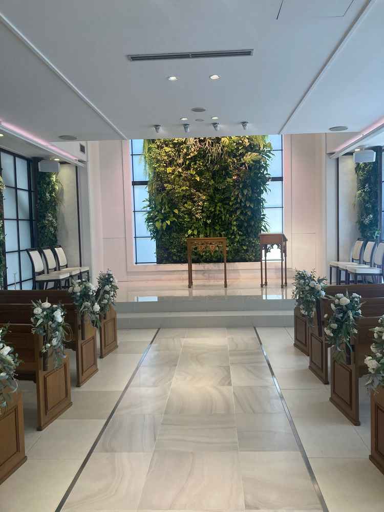 室内のチャペル