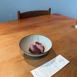 茶菓子です。月替りで変わるそう。食べ物にも細かな気遣いやこだわりが見えて暖かい気持ちになりました。