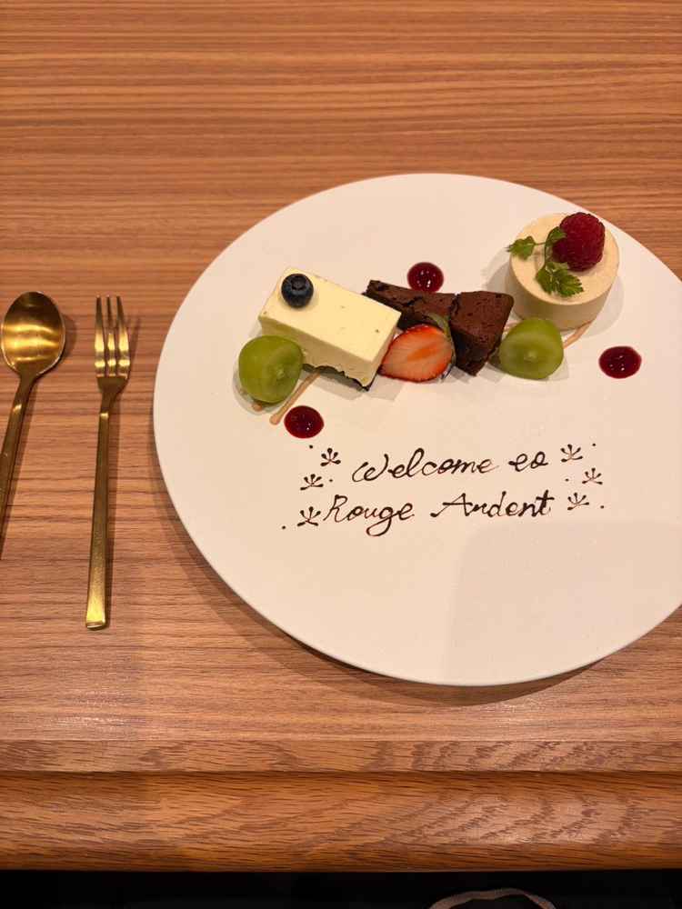 見学時に提供されるデザート。とても美味しかったです。