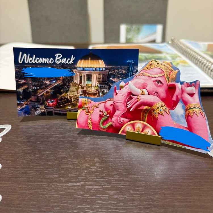 タイでプロポーズしたことを伝えるとチャペル見学中に用意してくださっていたそうです。非常に好印象でした