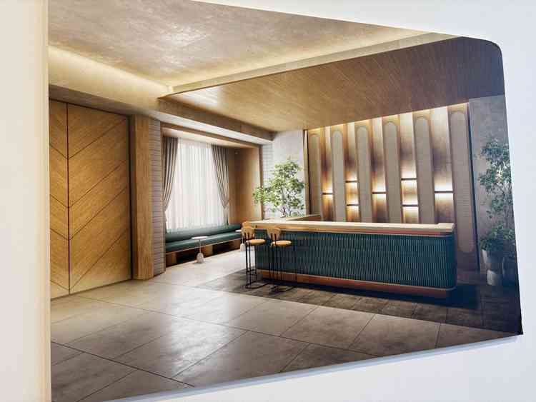 リューアル後の受付です。こちらのエリアで0.5次会も可能みたいですので、貸切のメリットです。