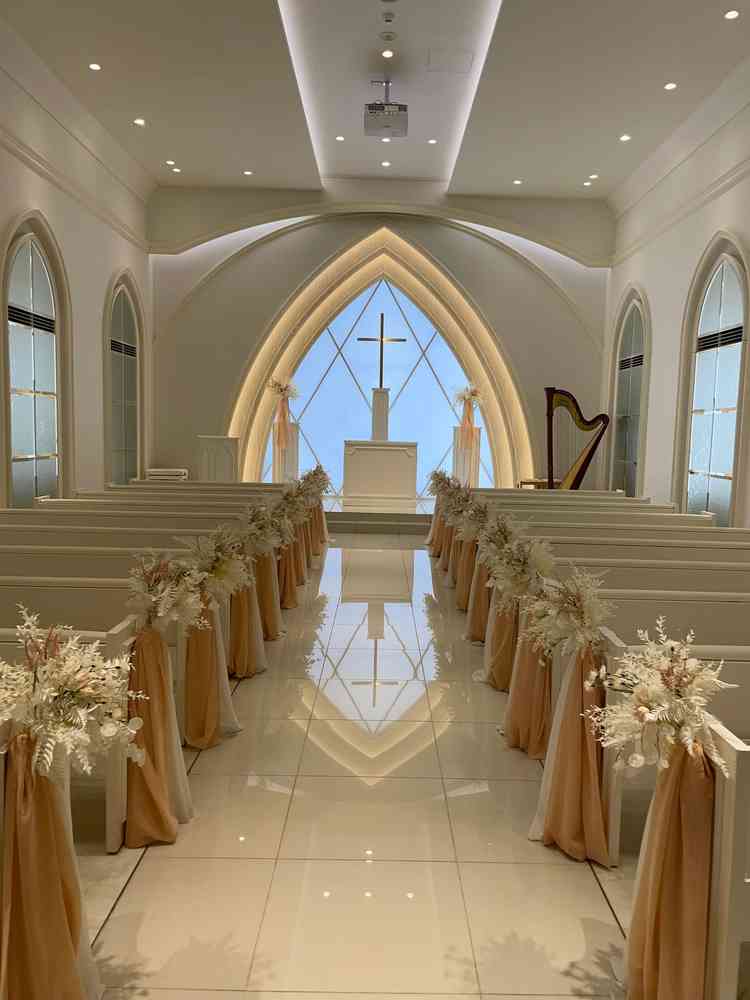 二つ目のチャペル。可愛らしい雰囲気。