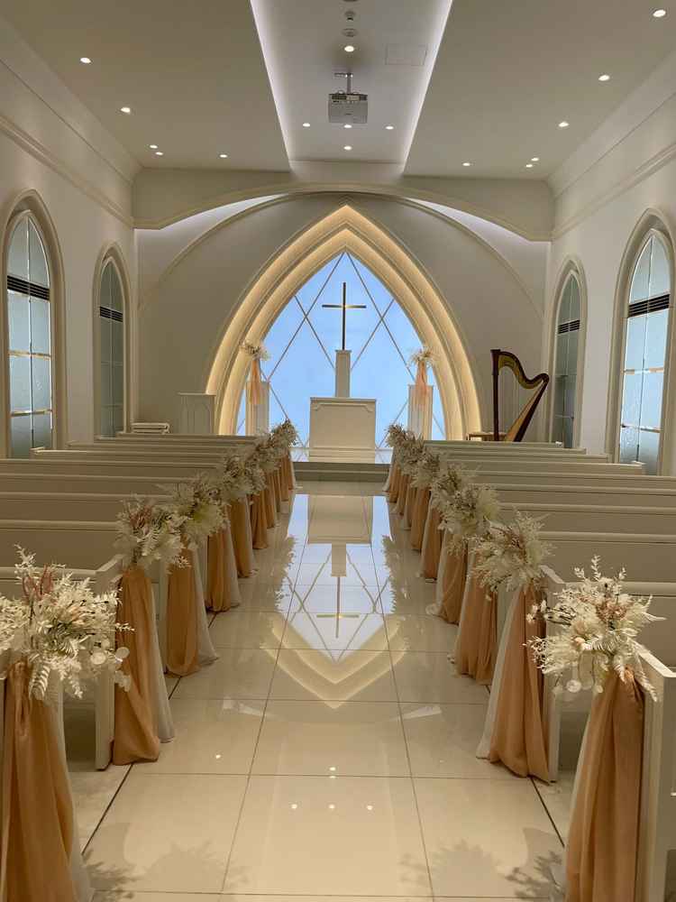 二つ目のチャペル。可愛らしい雰囲気。