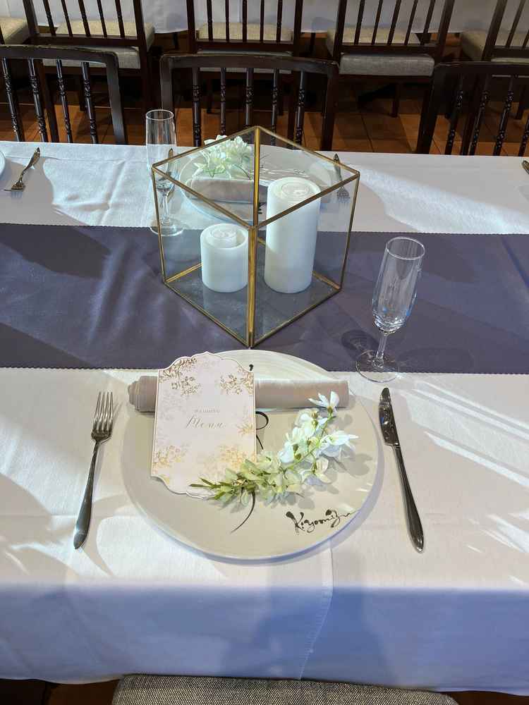 テーブルセットの写真です。