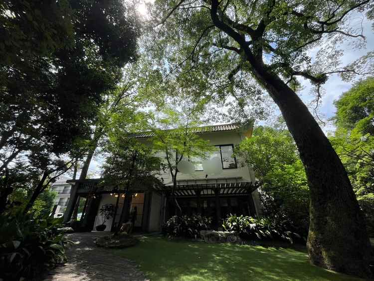 自然の中に佇むチャペルと披露宴会場素敵です