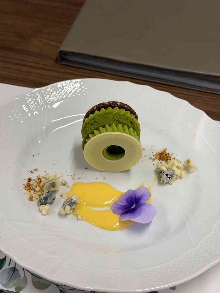 ご縁をモチーフにした抹茶のデザートがとっても美味しかったです！