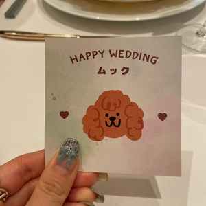 飼い犬のエスコートカードもすぐに作成してくださり、感動しました。