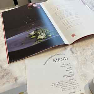 試食会のメニュー。シェフのこだわりを感じた。