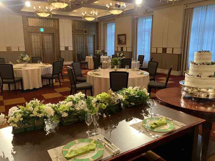 別の披露宴会場。こちらの会場もとても素敵でした。