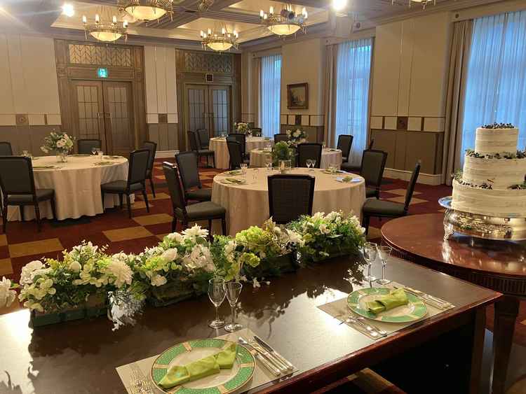 別の披露宴会場。こちらの会場もとても素敵でした。