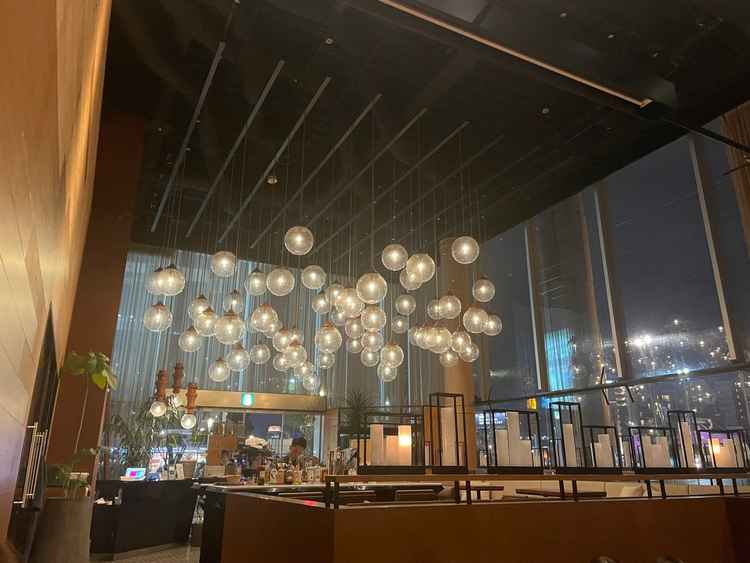 会場内のライトが綺麗でした