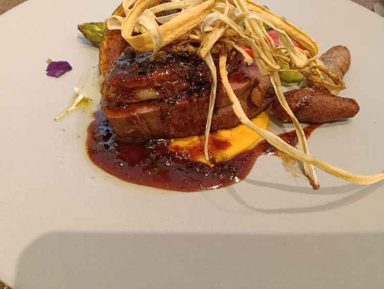 試食で提供頂いたメイン料理。柔らかく食べ応えがありました。