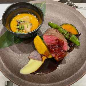 試食会の料理です。当日のメニューとは異なり、フェア用の料理として提供いただきました。