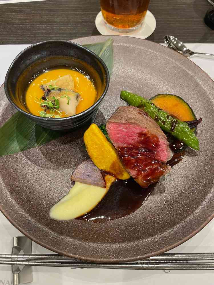 試食会の料理です。当日のメニューとは異なり、フェア用の料理として提供いただきました。