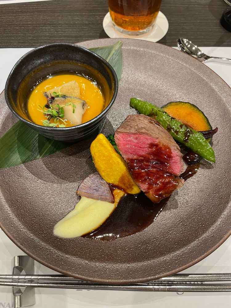 試食会の料理です。当日のメニューとは異なり、フェア用の料理として提供いただきました。