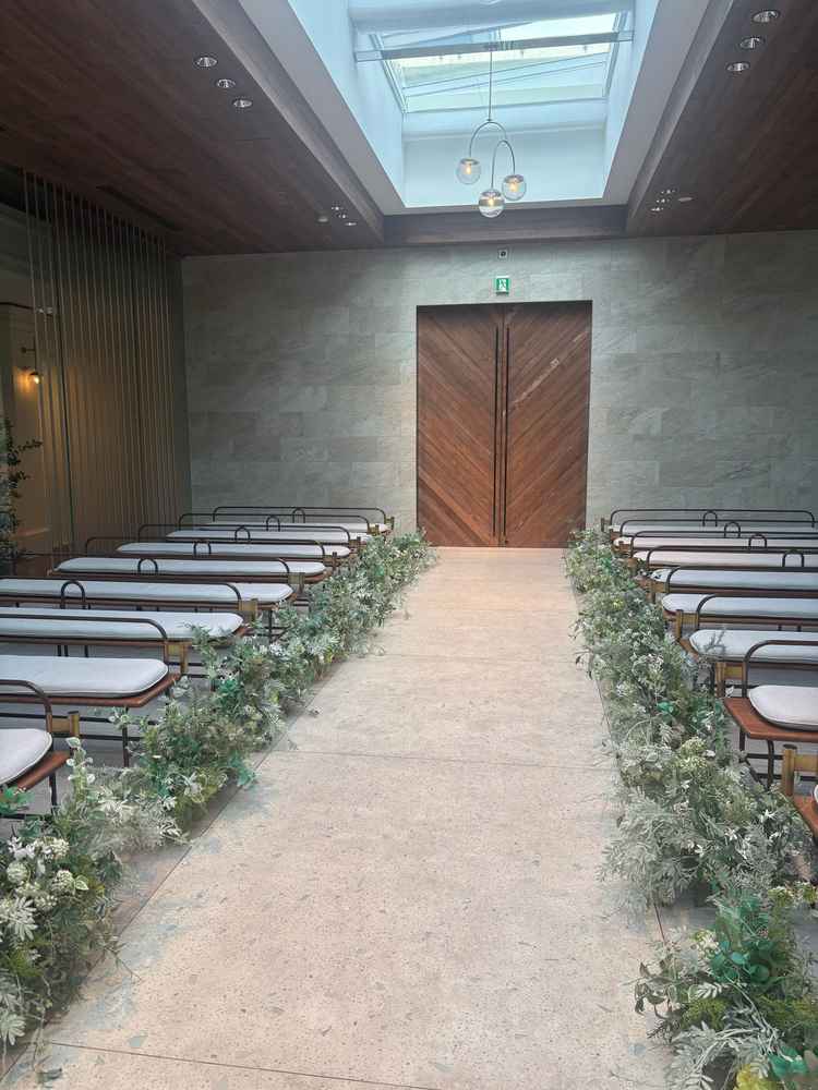 チャペル。中も周りも緑がたくさんで、自然を感じることができました。