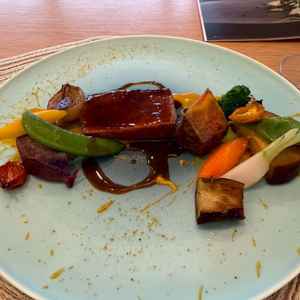 試食のお肉。野菜本来の味とお肉のしっかりした味付けで美味しかった。