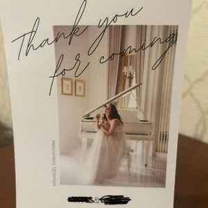 私たちの名前入りのカードを作って頂き、おもてなしの心を感じました。