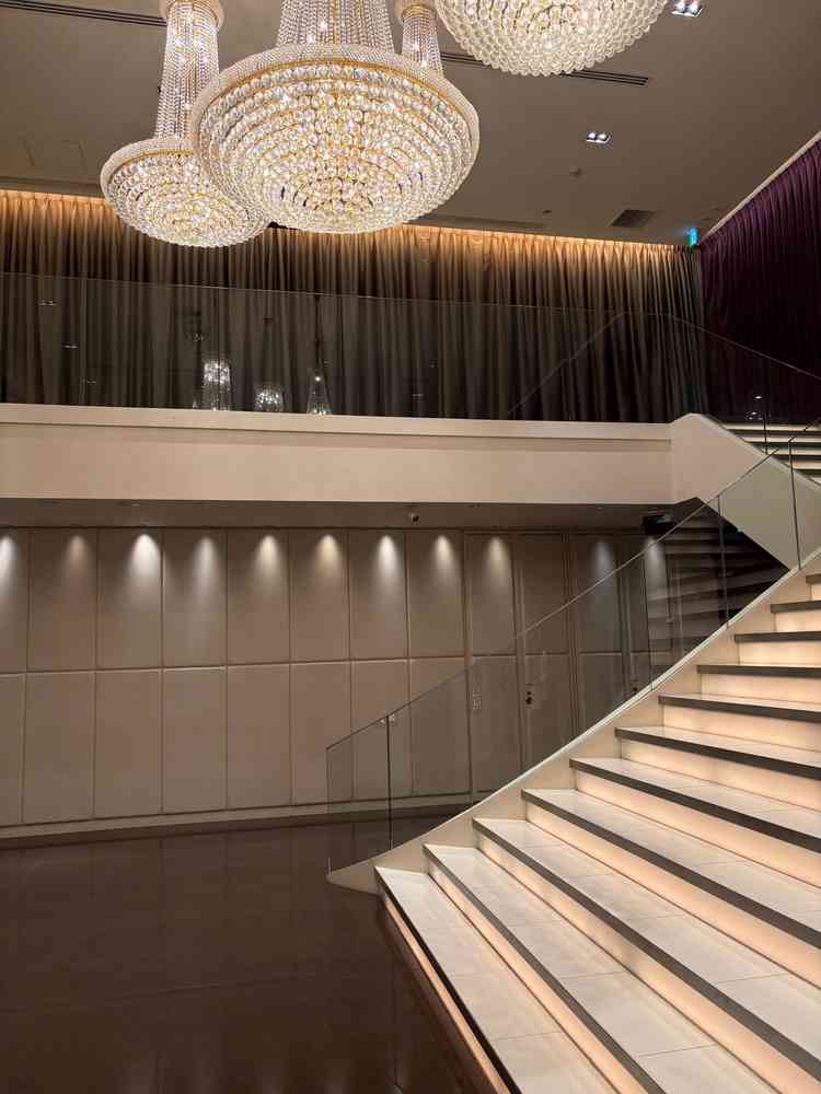 フラワーシャワーの場所です。演出含め素敵でした。