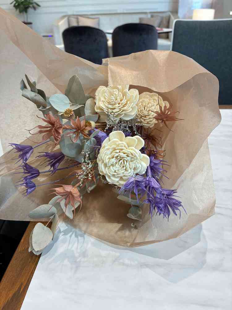 見学者に対してプレゼントとして2人に合う様と作ってくださったとのこと。とても嬉しいサプライズだった。