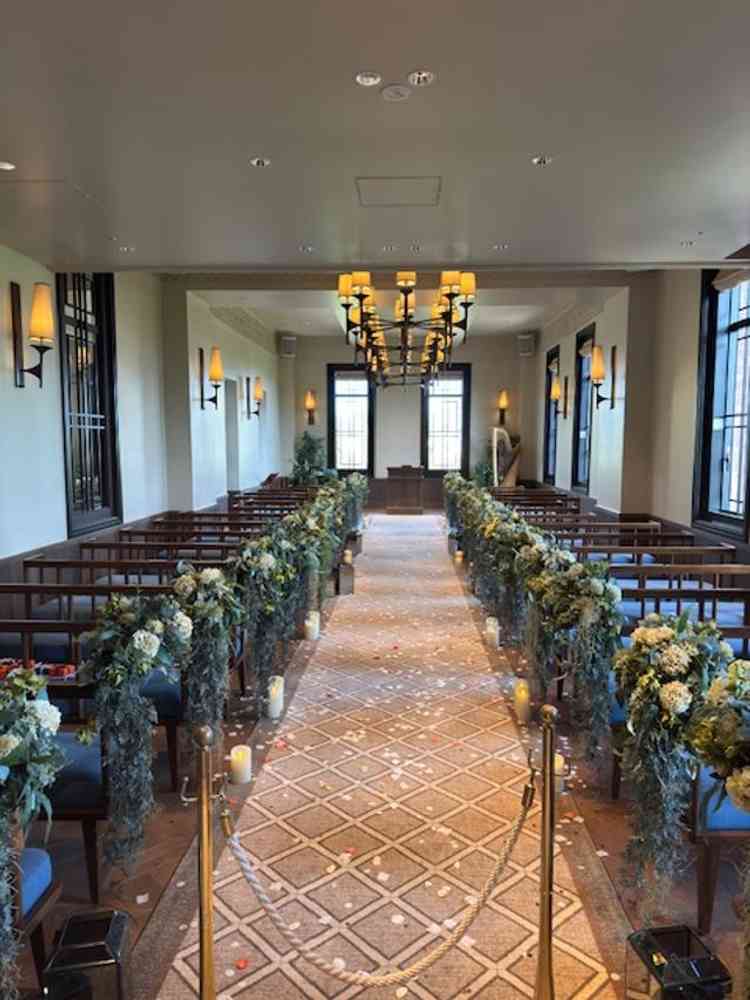 バージンロードが長くてよいと思った。