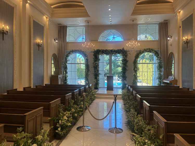 これが見たくてこの式場の見学を予約させてもらいました、チャペルが本当に好み！！素敵