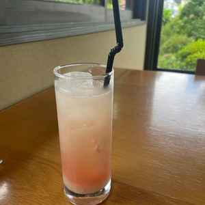 自家製梅のシロップと麹の炭酸