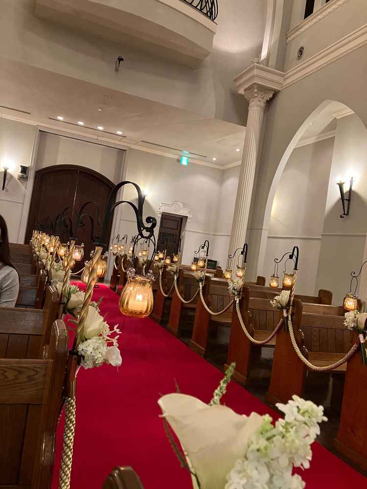 本物の火を灯したキャンドルが雰囲気があって綺麗だった。