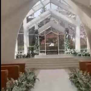 ヴァージンロードが長く、高級感があります