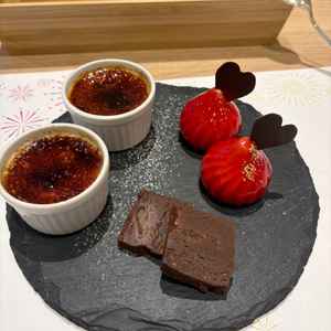 試食のデザートです。