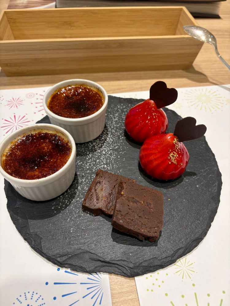 試食のデザートです。