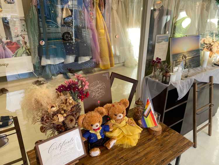 ドレスサロン、打ち合わせ時の入り口