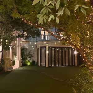 ガーデンはライトアップがとても綺麗でした。