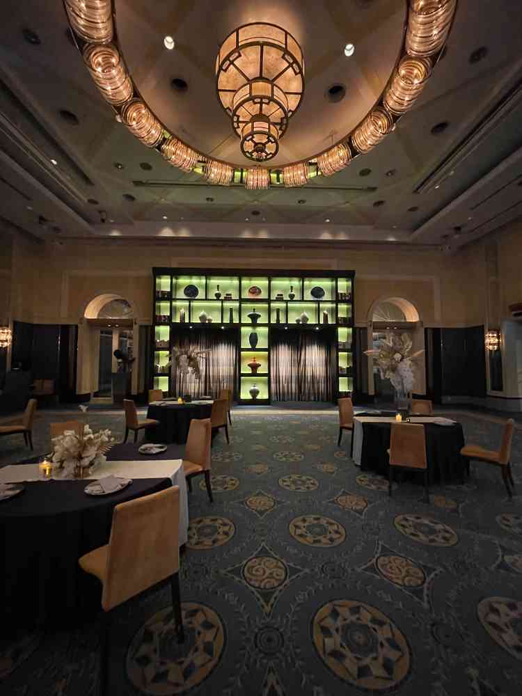 1番大きな披露宴会場です。間を仕切ったり広げたり人数に合わせて披露宴会場の大きさを変更出来るようです