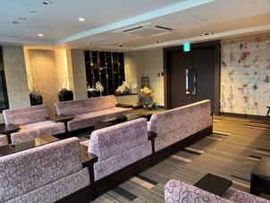 親族控室　互助会で使う場所でもあるため広く綺麗で、景色もとても良かった