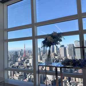 チャペルで東京タワーと富士山が見えることに感動しました。