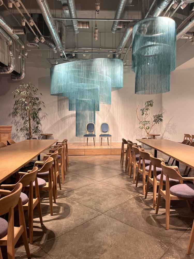 高砂に色々なアレンジをしている写真を見せていただきました！