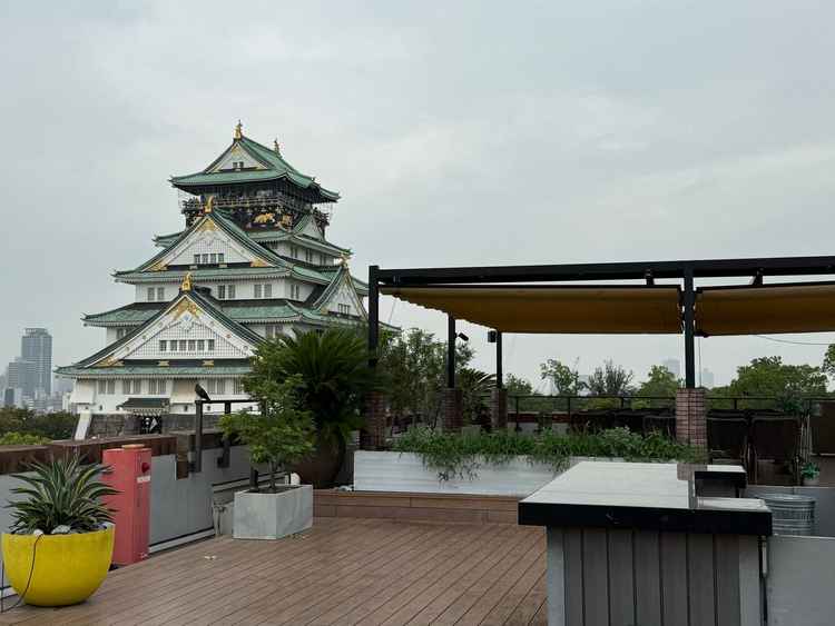 思っていたよりも、大阪城がとても近く感じ、広々としていてゆっくり過ごせる感じがあり、とても良かった。