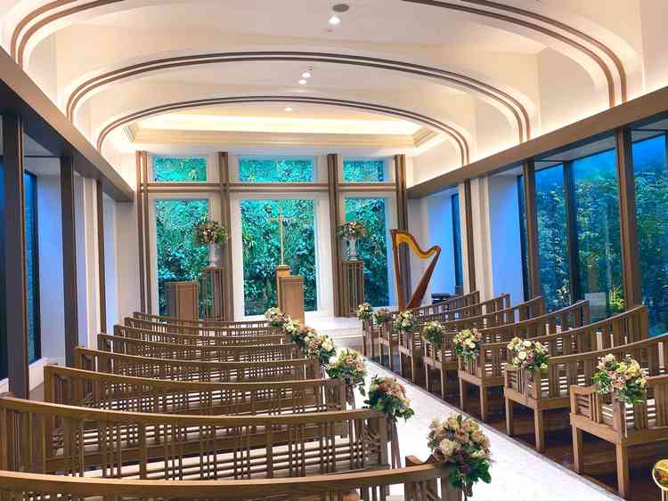 チャペルも綺麗でした。