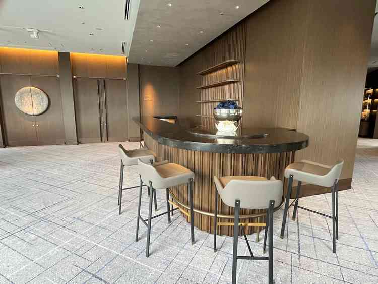 式場前のバーカウンター