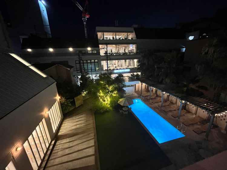 夜のライトアップも綺麗でした。