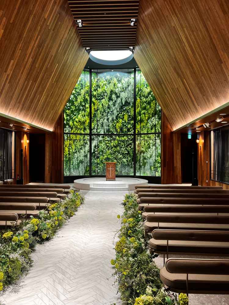 着席時の座席からのチャペル