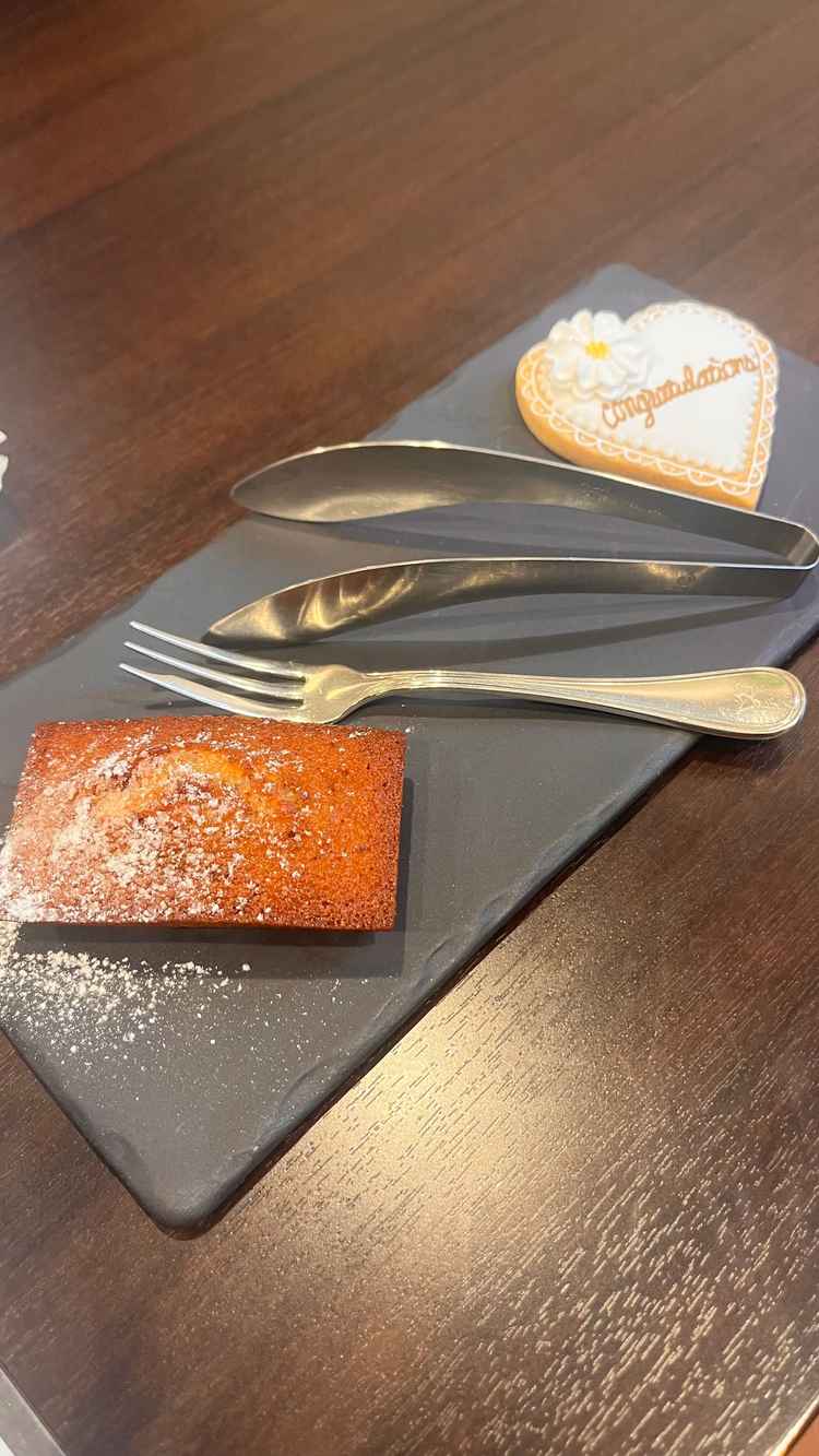 ウェルカムスイーツとして出したいただいたもの。とてもおいしかったです。