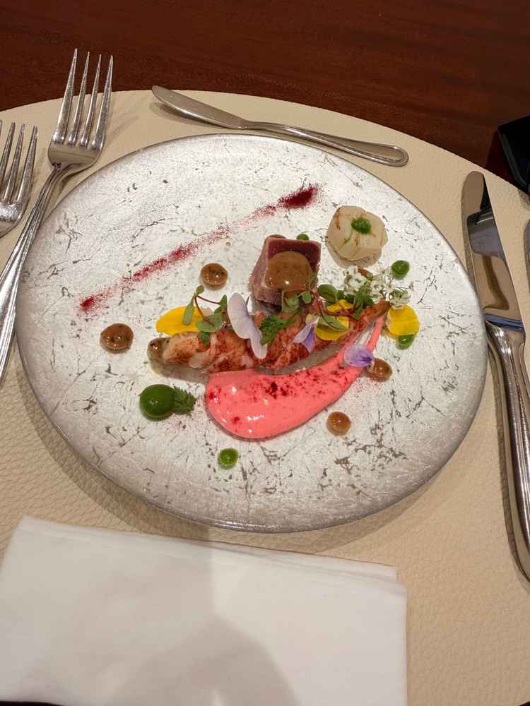 シェフの料理がとてもおいしかった
