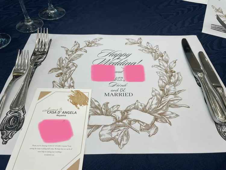 名前入りのペーパーを用意してくれていました