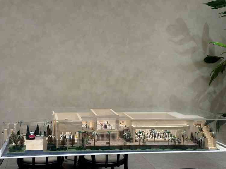 会場全体のイメージが分かる模型で、当日の動線も想像しやすかったです。