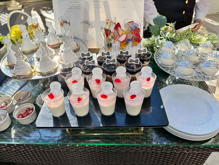 ウェルカムデザート、当日３つ選んで試食することができました